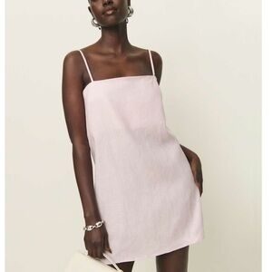 Reformation Aubree Linen Mini Dress